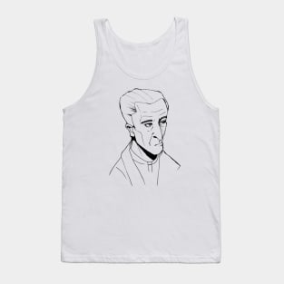 Old man cartoon caricature Tank Top